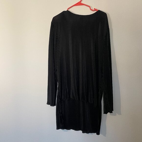 SHEIN Long Sleeve Pleated Top And Pants Set - Picture 1 of 9